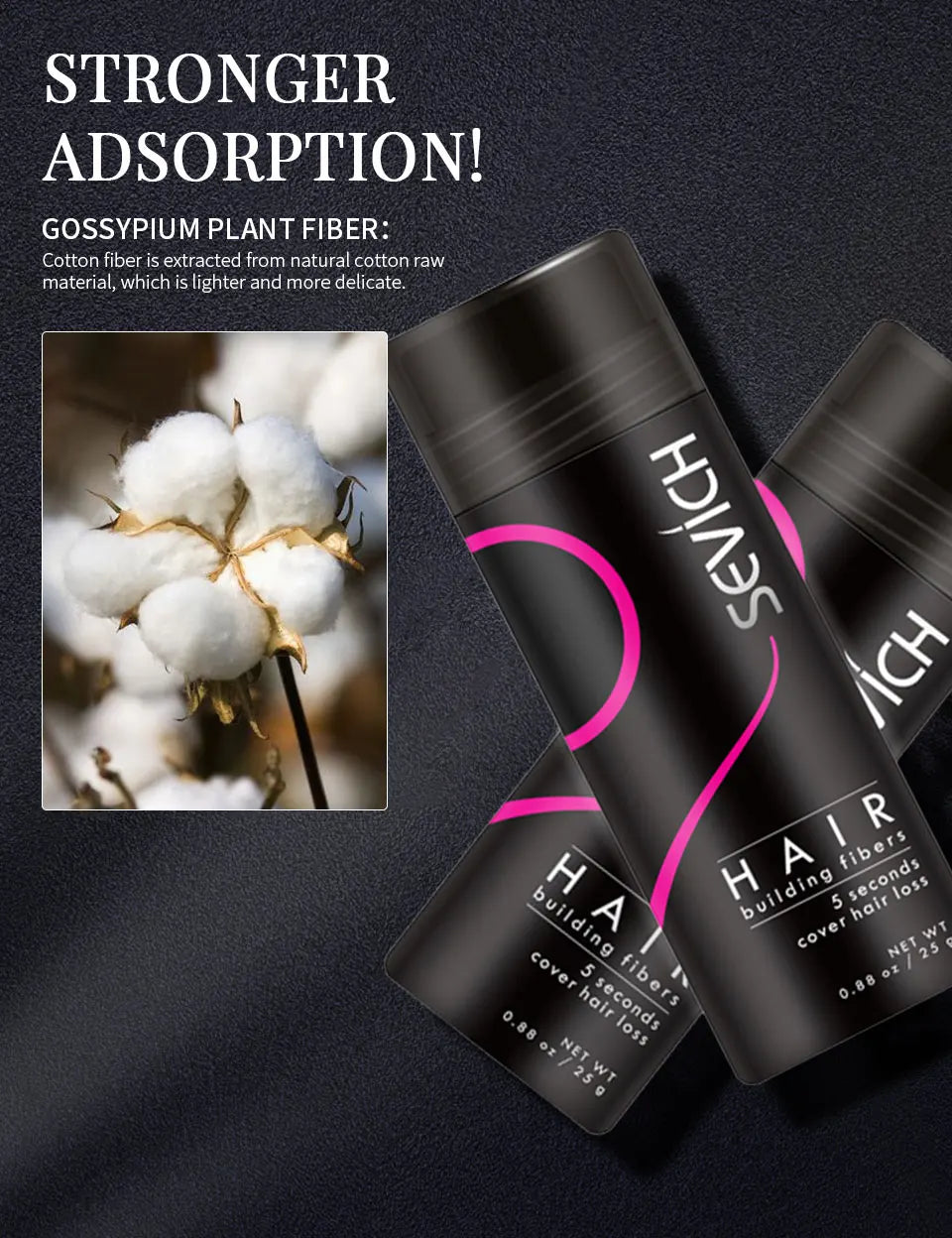 Fibras capilares + Dosificador Sevich 25g