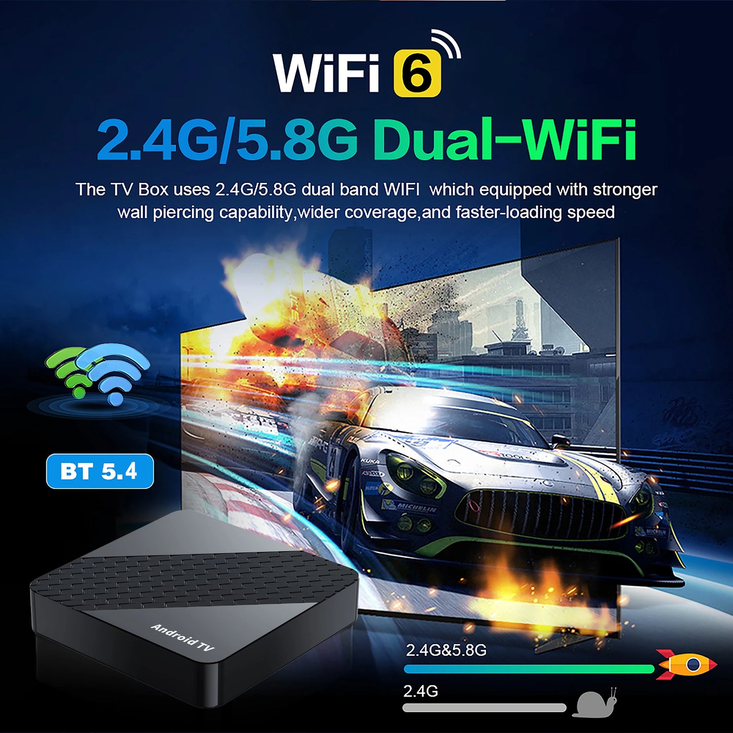 Smart X10 TV Box 4GB+32GB Android 16 Rockchip RK3518 Google Assistant 8K Video Bluetooth5.4 Media Player Very Fast Set Top Box