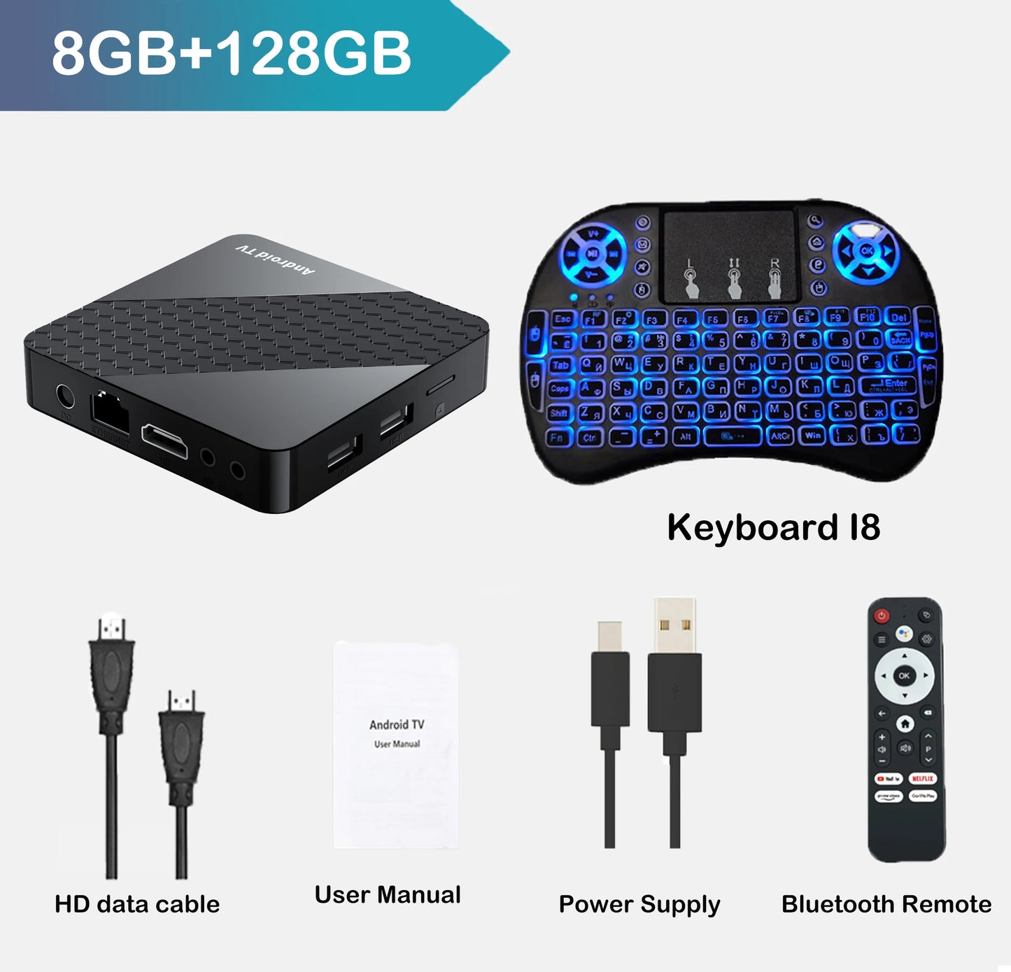 Smart X10 TV Box 4GB+32GB Android 16 Rockchip RK3518 Google Assistant 8K Video Bluetooth5.4 Media Player Very Fast Set Top Box