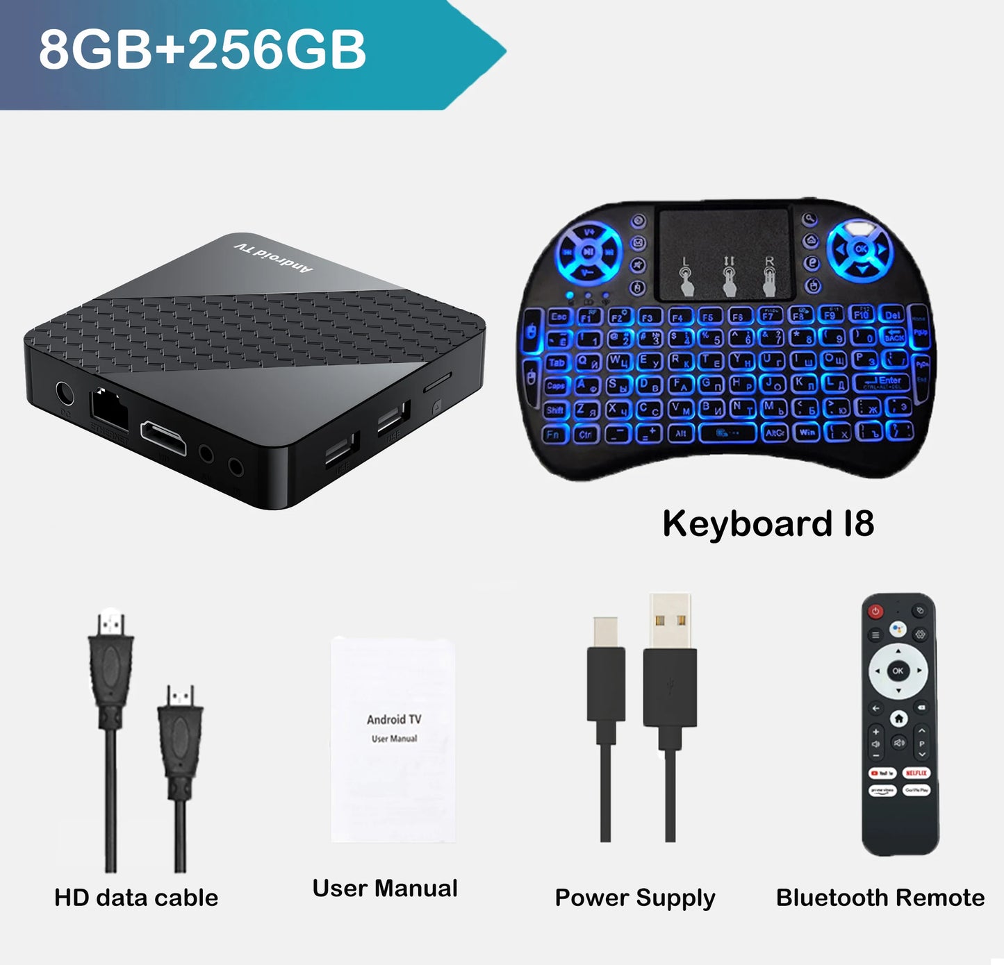 Smart X10 TV Box 4GB+32GB Android 16 Rockchip RK3518 Google Assistant 8K Video Bluetooth5.4 Media Player Very Fast Set Top Box