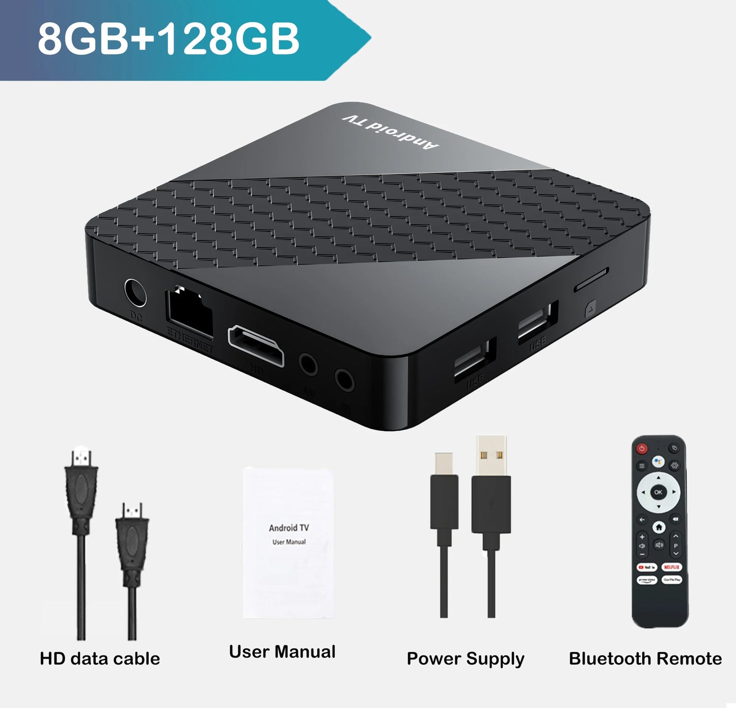Smart X10 TV Box 4GB+32GB Android 16 Rockchip RK3518 Google Assistant 8K Video Bluetooth5.4 Media Player Very Fast Set Top Box