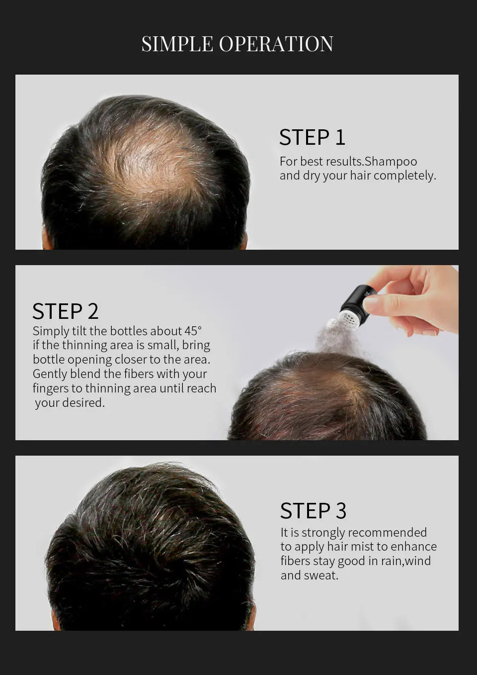 Fibras capilares + Dosificador Sevich 25g