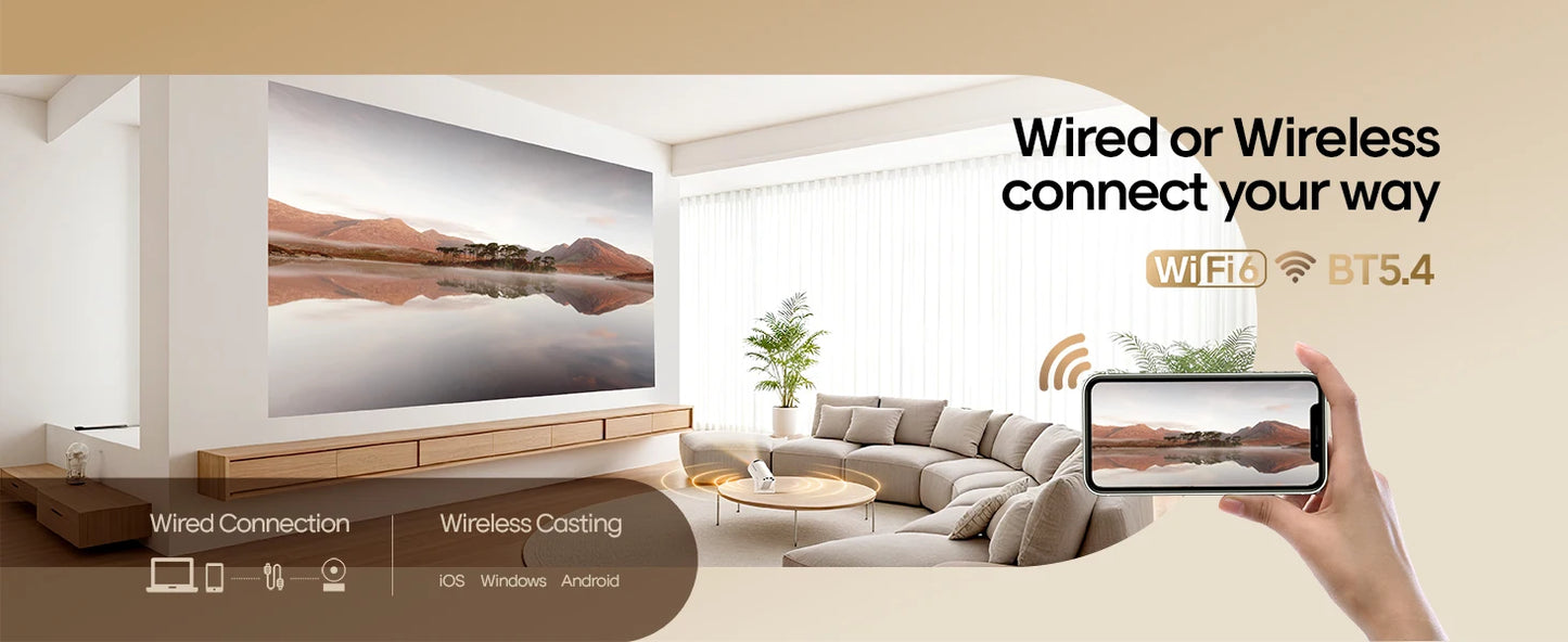 Proyector Magcubic HY300 Pro+ Android 11 Portable 8000 Lumens WiFi 6 Bluetooth