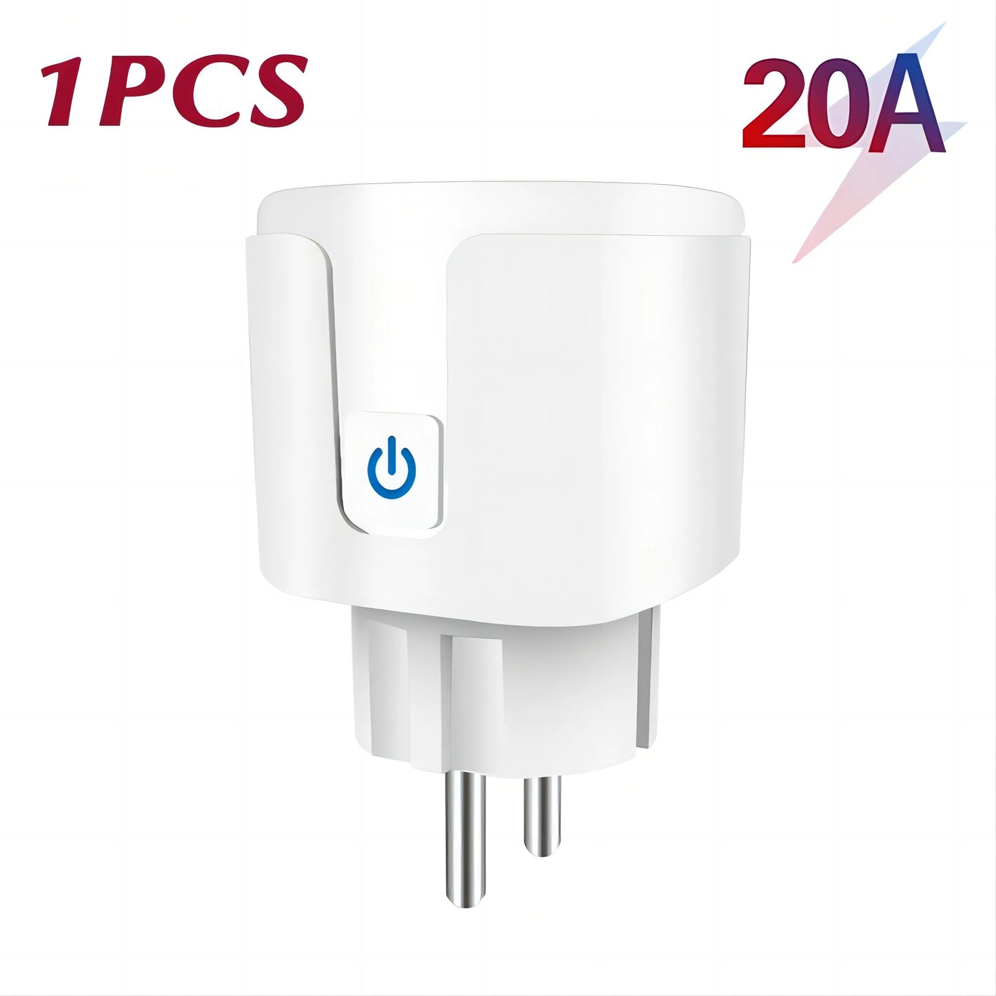 Tuya WiFi Smart Plug 16A/20A EU Smart Socket With Power Monitoring Timing Function Smart Life APP Voice Control Via Alexa Google