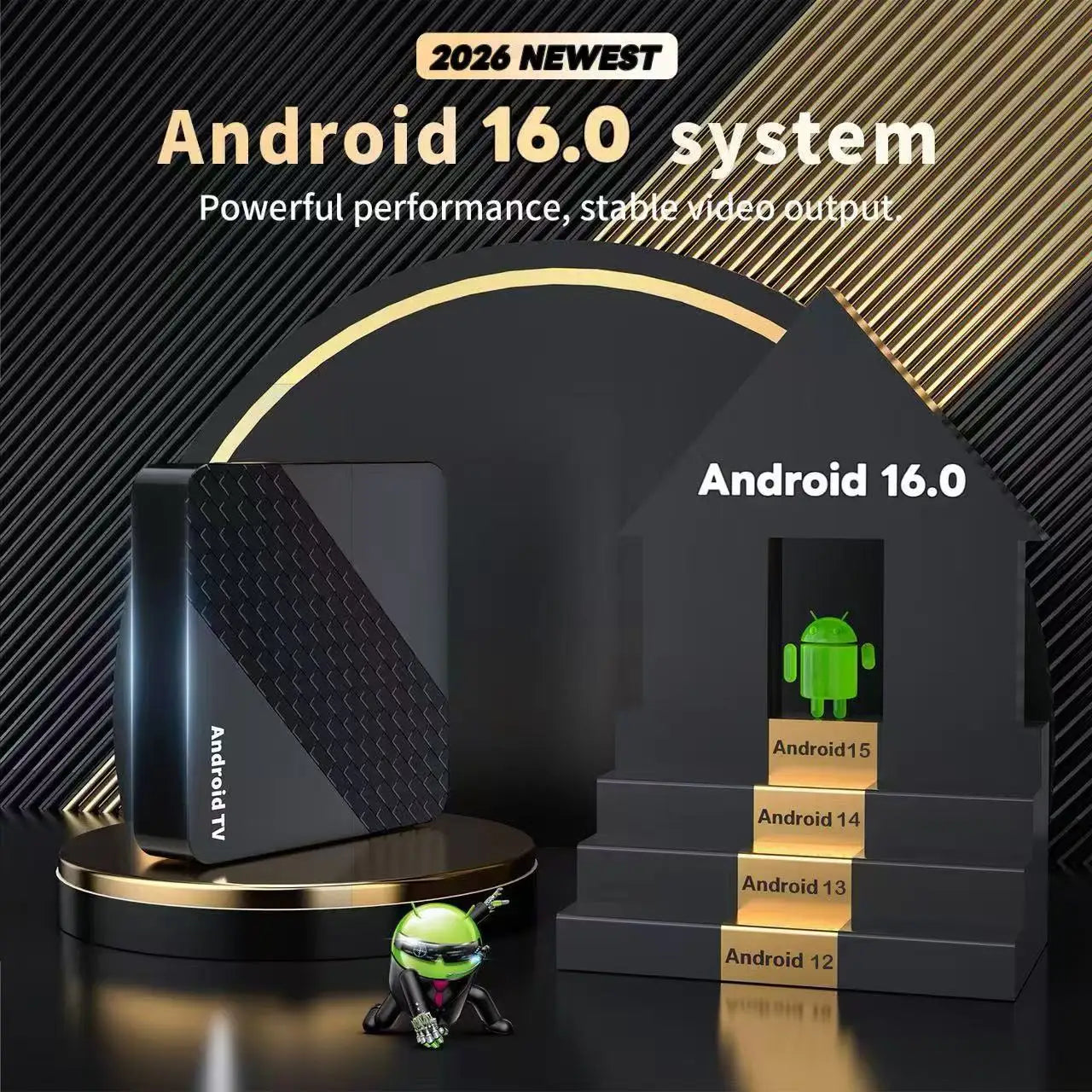 Smart X10 TV Box 4GB+32GB Android 16 Rockchip RK3518 Google Assistant 8K Video Bluetooth5.4 Media Player Very Fast Set Top Box